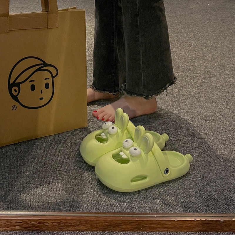 Dép Bít Mũi Họa Tiết Thỏ Hoạt Hình Dễ Thương Thời Trang Mùa Hè 2023