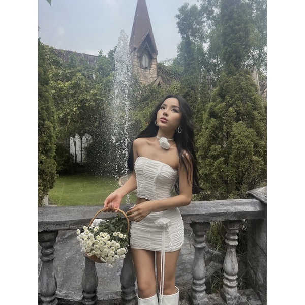 AESTHETE- Esther set lưới trắng