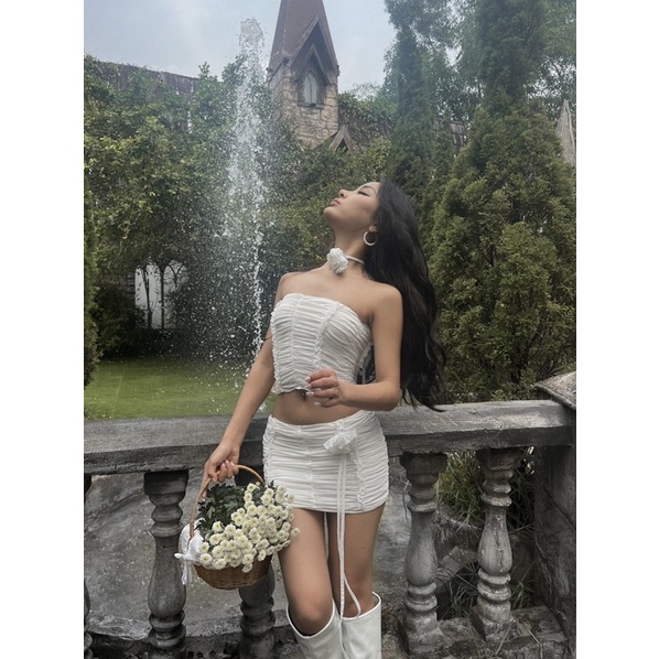 AESTHETE- Esther set lưới trắng