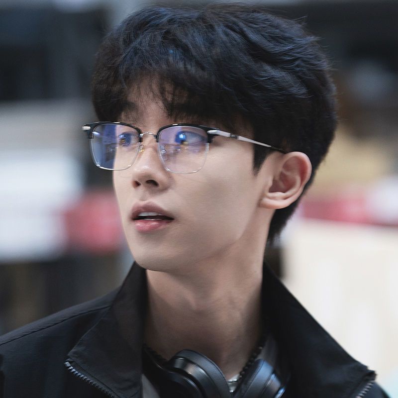 Mắt Kính Nửa Gọng Chống Ánh Sáng Xanh Phong Cách retro Thanh Lịch Dành Cho Nam Nữ