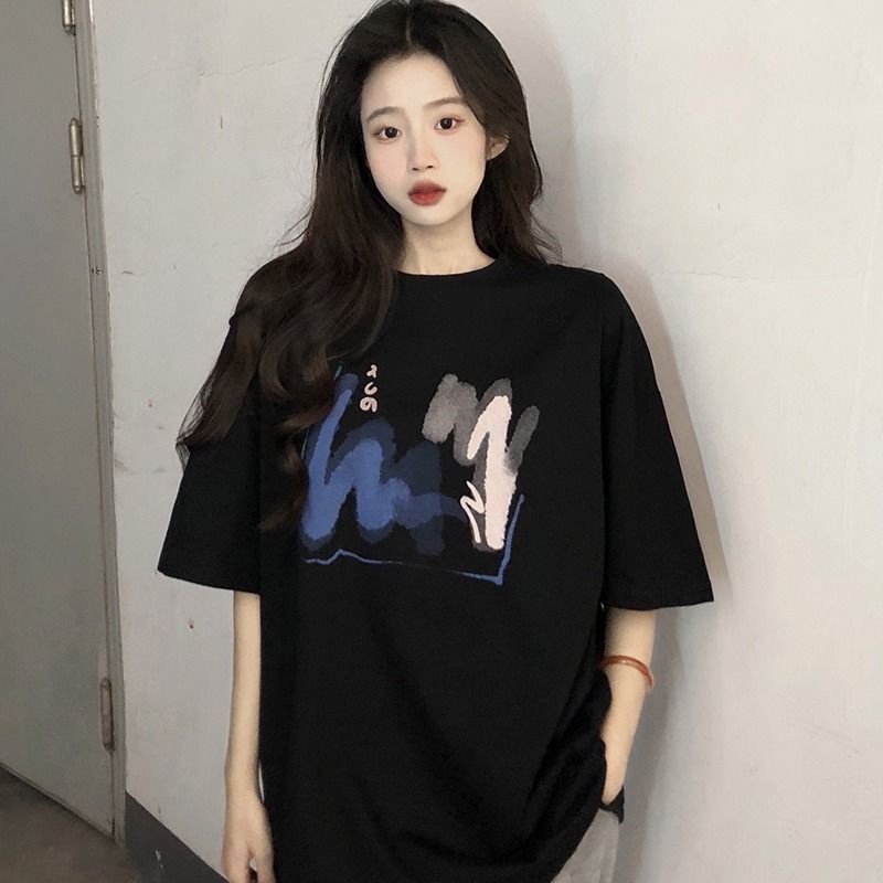 Jiashucheng Áo Thun Nữ Ngắn Tay Hở Vai Thời Trang Hàn Quốc