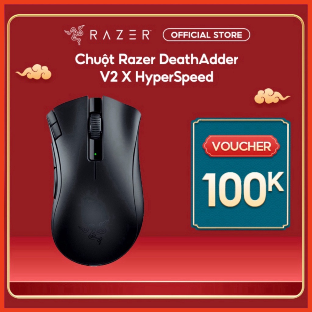 Chuột Razer DeathAdder V2 X HyperSpeed-Wireless Ergonomic_RZ01-04130100-R3A1 - ngày hội siêu sale