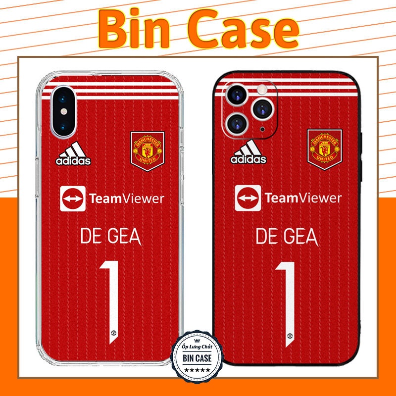⚽Ốp Lưng DAVID DE GEA Áo MU Số 1 ⚽KIT Man Utd Màu Đỏ NHA iphone 14 13 12 11 Pro Max 6 7 8 Plus X Xr Xs Max BONGDA179