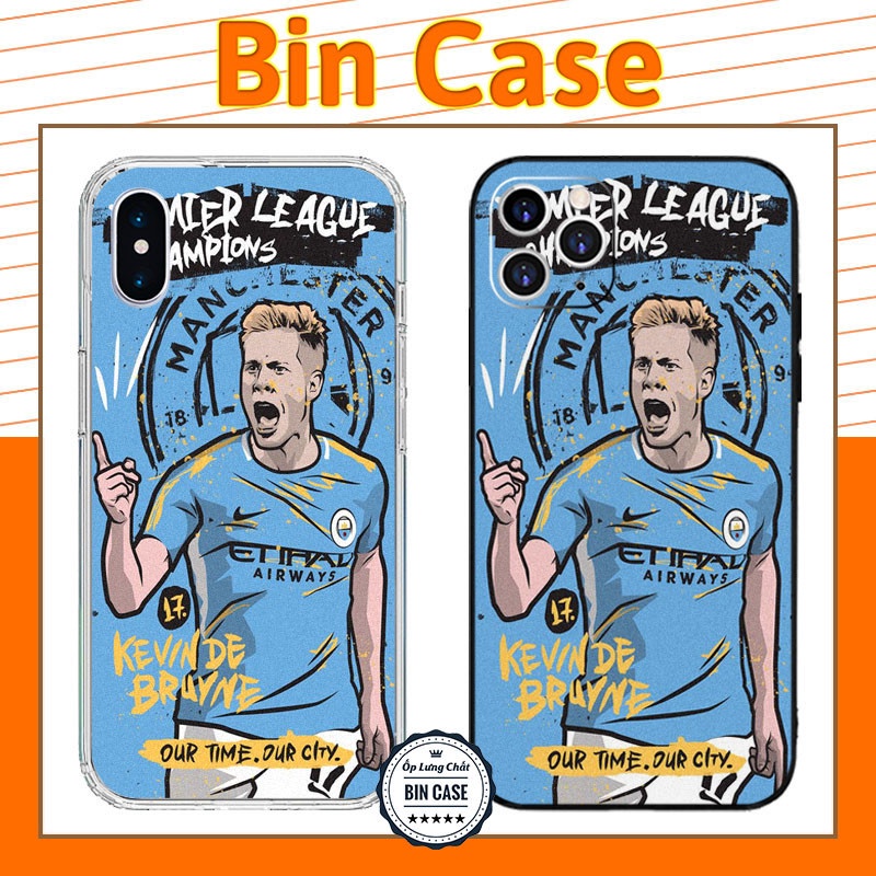 ⚽Ốp Lưng iPhone KEVIN DE BRUYNE ⚽Huyền Thoại Manchester City iphone 14 13 12 11 Pro Max 6 7 8 Plus X Xr Xs Max BONGDA379