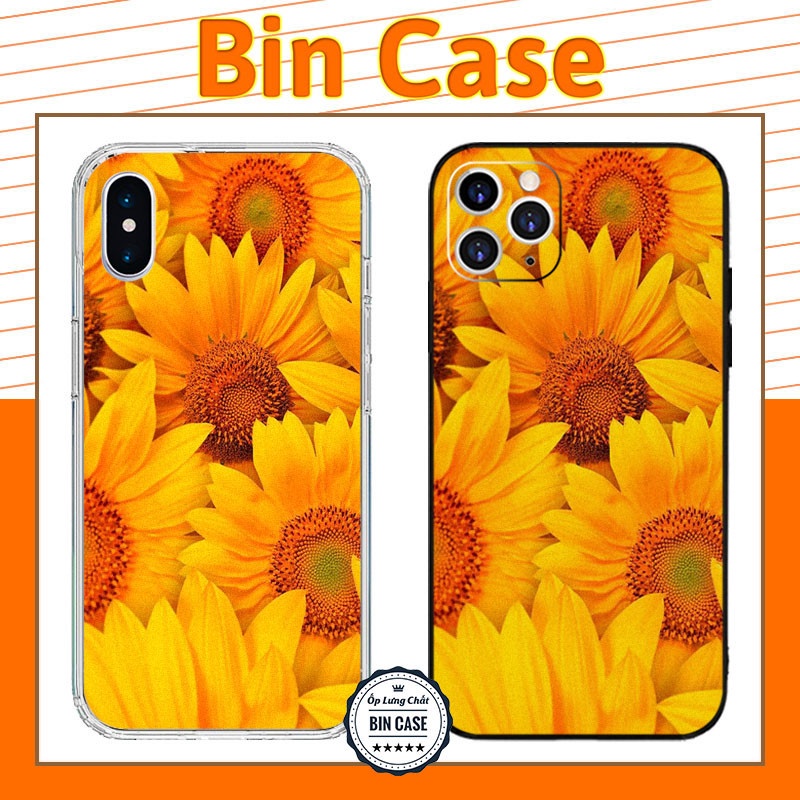 🔥Ốp Điện Thoại Hình Bông Hoa Hướng Dương 🔥Màu Vàng Tươi Rói iphone 14 13 12 11 Pro Max 6 7 8 Plus X Xr Xs Max HOAVAN051