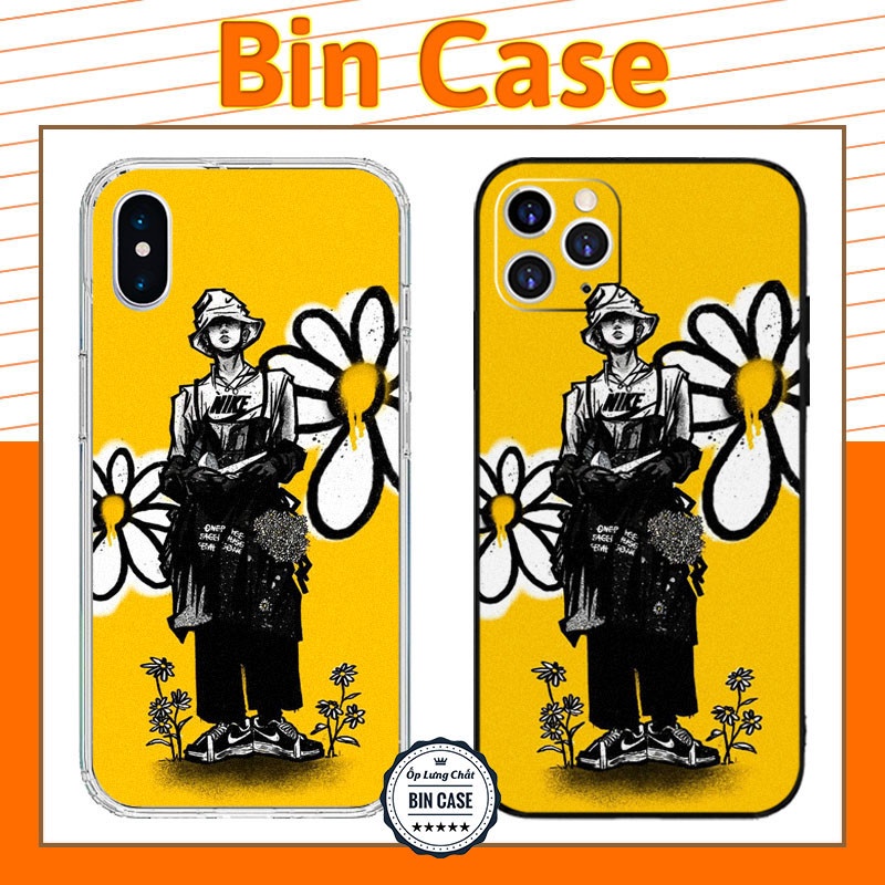 🔥Ốp Lưng Hoa Cúc G Dragon Big Bang Đẹp 🔥Thiết Kế Màu Vàng iphone 14 13 12 11 Pro Max 6 7 8 Plus X Xr Xs Max HOAVAN033
