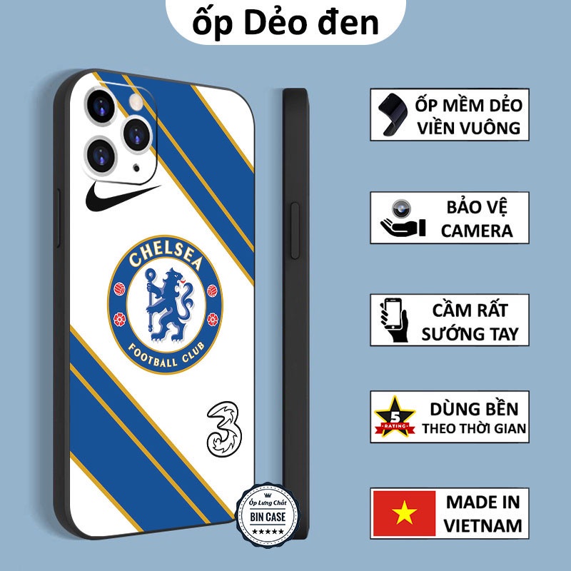 ⚽Ốp iPhone In Hình Logo Chelsea ⚽Huy Hiệu Biểu Tượng 2022 iphone 14 13 12 11 Pro Max 6 7 8 Plus X Xr Xs Max BONGDA254