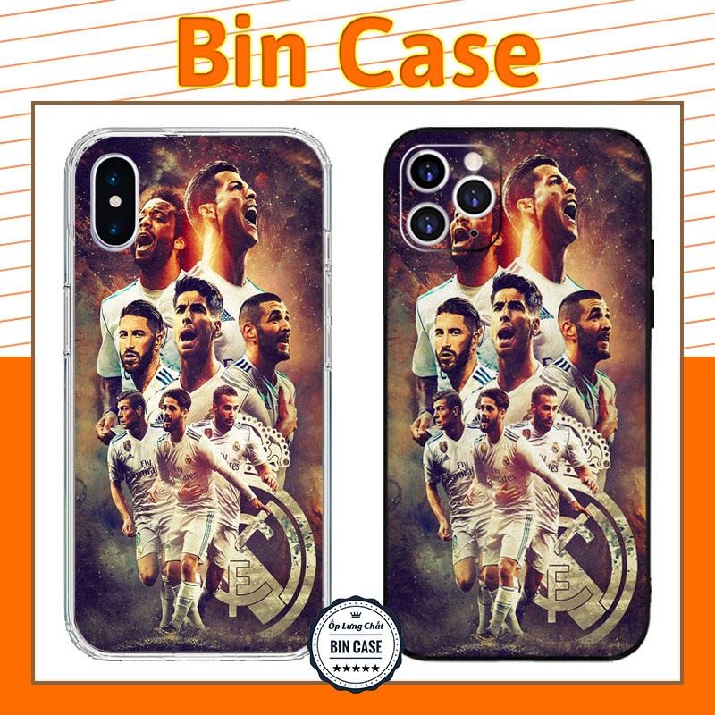 ⚽Ốp iPhone In Hình Đội Real Madrid ⚽Ốp Dẻo Hot Trend Độc Đáo iphone 14 13 12 11 Pro Max 6 7 8 Plus X Xr Xs Max BONGDA063