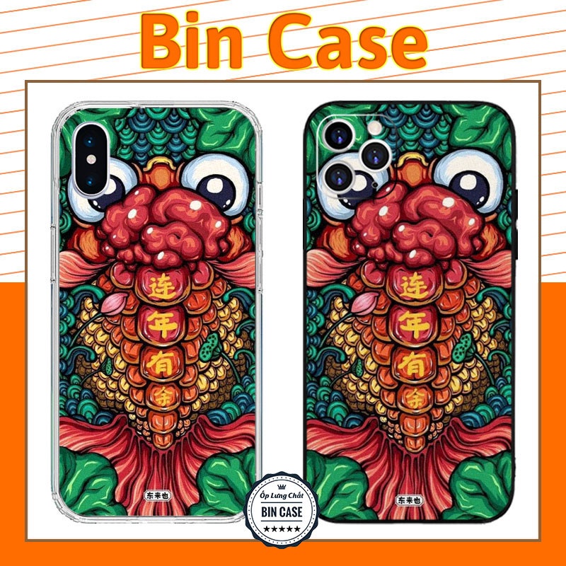 🔥Ốp iPhone 7 Plus Thiết Kế Đẹp Độc Đáo 🔥Ốp Hình Xăm Cá Vàng iphone 14 13 12 11 Pro Max 6 7 8 Plus X Xr Xs Max DOCLA060