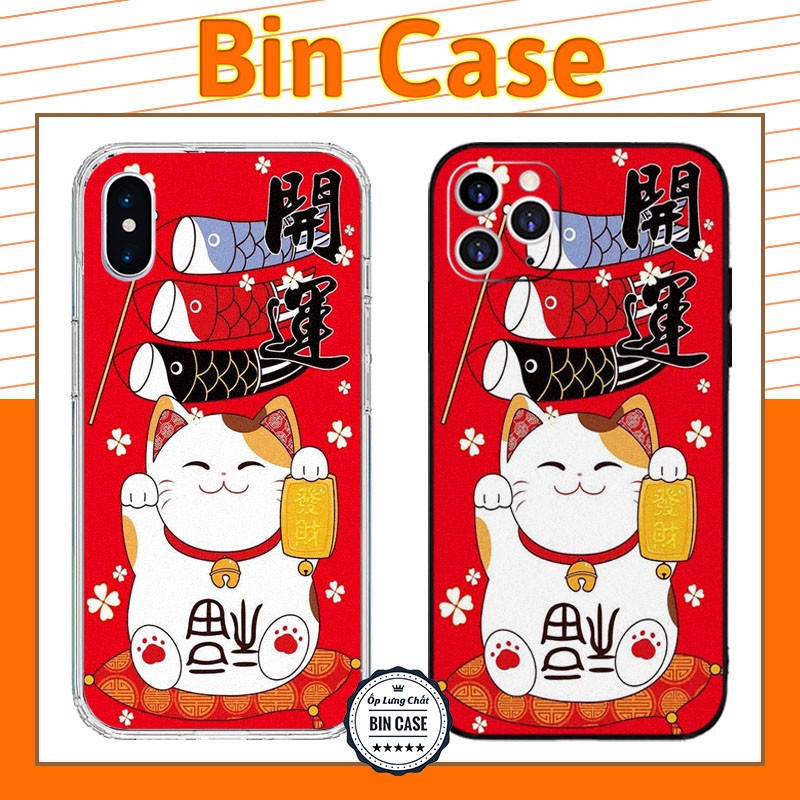 ❤Ốp iphone Mèo Thần Tài phát tài phát lộc ❤Ốp lưng chất BinCase iphone 14 13 12 11 Pro Max 6 7 8 Plus X Xr Xs Max MEO020