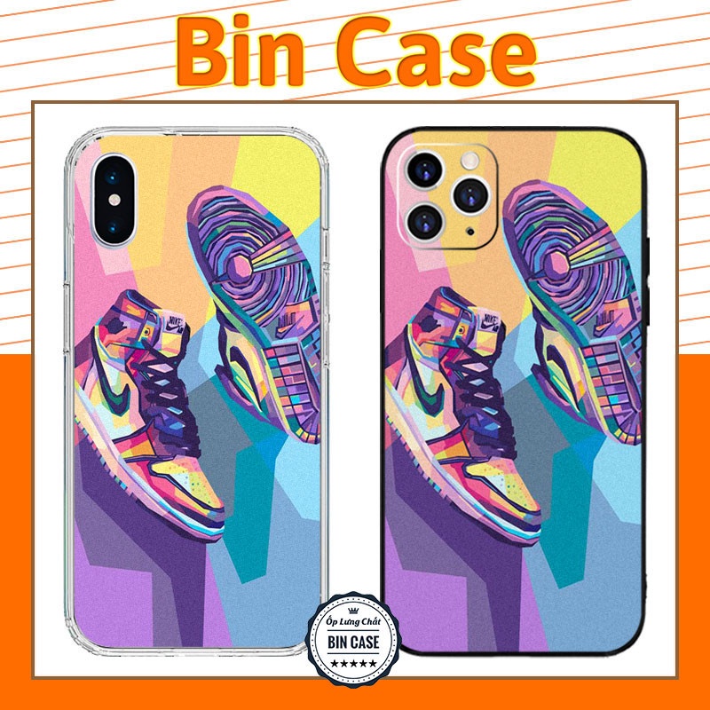 🔥Ốp iPhone thể thao Nike Air Jordan 🔥Ốp lưng chất Bin Case iphone 14 13 12 11 Pro Max 6 7 8 Plus X Xr Xs Max BRAND057