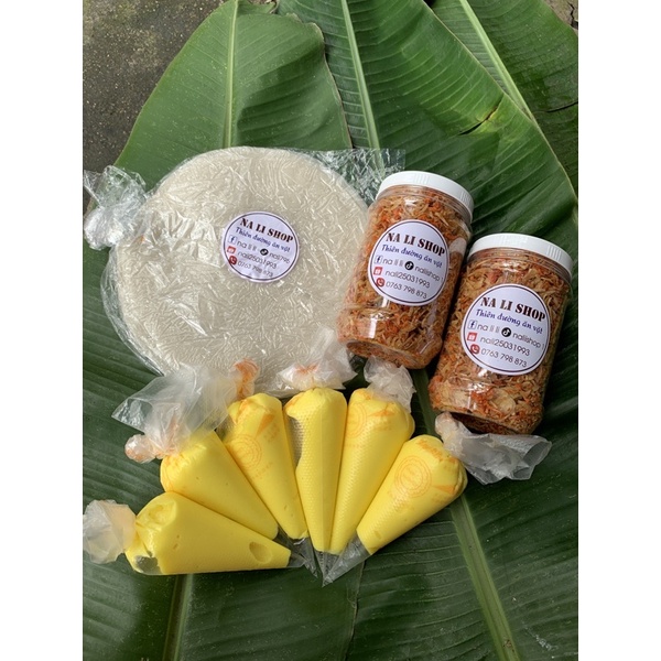 Combo Bánh Tráng Phơi Sương Mềm Dẻo - 400G Muối Tôm 300G Bơ Béo - nali25031993
