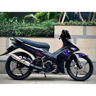  Tem Rời Dán Xe Exciter 135 Mẫu Lửa Zin 2008 Tím Đen