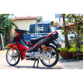  Tem Rời Dán Xe Sirius Mẫu RC Zin Đỏ Đen