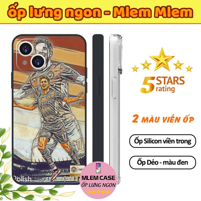 🔥 Ốp Silicone Chống Sốc KEVIN DE BRUYNE Màu Vintage Mới iphone 6s 6 7 8 Plus X Xr Xs Max 11 12 13 14 Pro Max FOOTBALL088