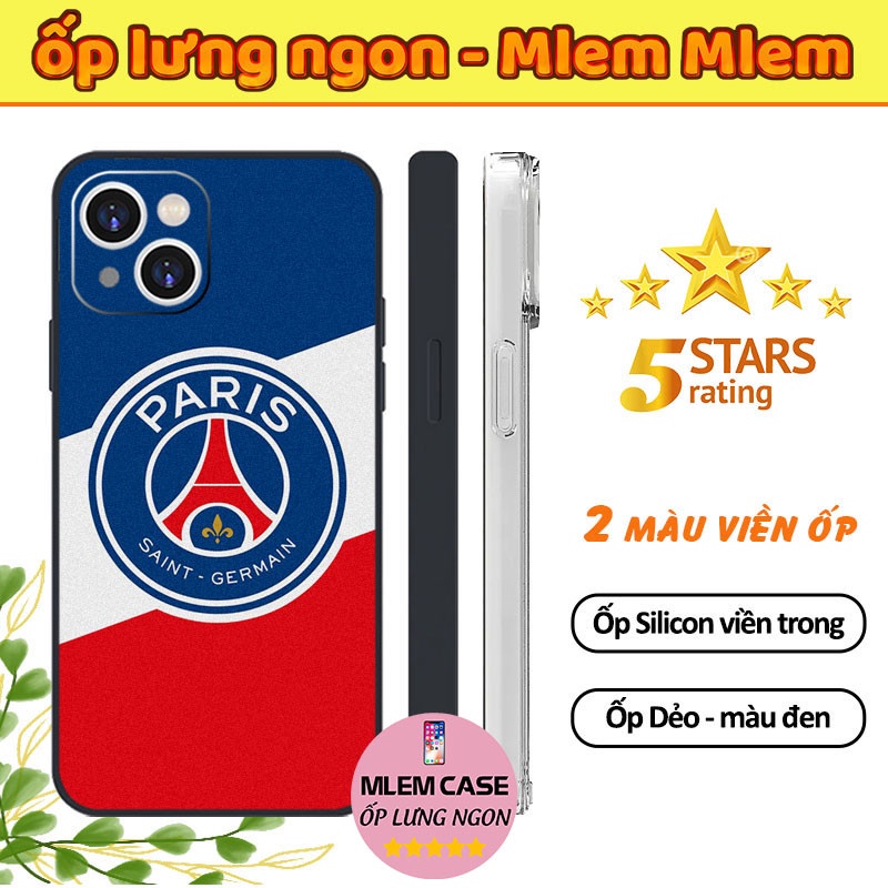 Ốp Lưng Thiết Kế Logo PSG Màu Truyền Thống Đẹp Cực Hot iphone 6s 6 7 8 Plus X Xr Xs Max 11 12 13 14 Pro Max FOOTBALL067