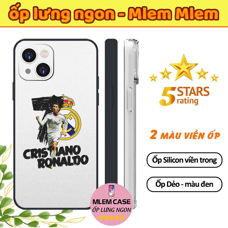 🔥 Ốp Lưng Hình RONALDO Real Madrid Design Thiết Kế Đẹp iphone 6s 6 7 8 Plus X Xr Xs Max 11 12 13 14 Pro Max FOOTBALL077