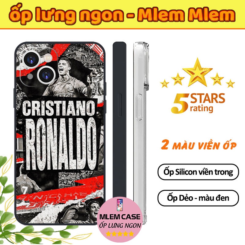 🔥 Ốp Lưng iPhone CRISTIANO RONALDO Thiết Kế Đẹp Cực Hot iphone 6s 6 7 8 Plus X Xr Xs Max 11 12 13 14 Pro Max FOOTBALL070
