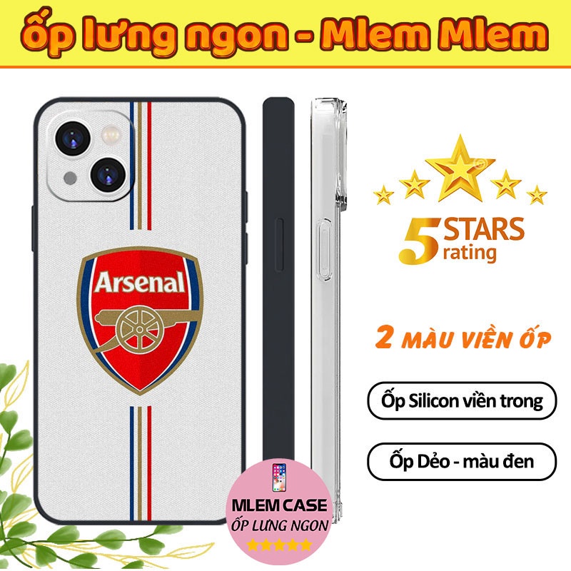 🔥 Ốp Silicone Chống Sốc Logo ARSENAL Thiết Kế Cực Đẹp iphone 6s 6 7 8 Plus X Xr Xs Max 11 12 13 14 Pro Max FOOTBALL055