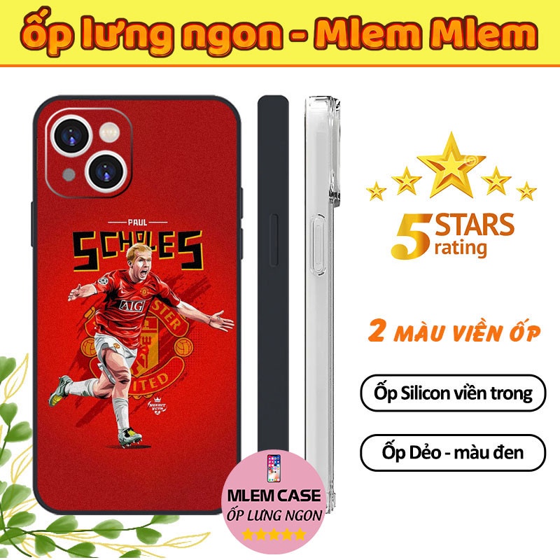 🔥 Ốp Lưng Hình PAUL SCHOLES MU Ăn Mừng Sau Khi Ghi Bàn iphone 6s 6 7 8 Plus X Xr Xs Max 11 12 13 14 Pro Max FOOTBALL097