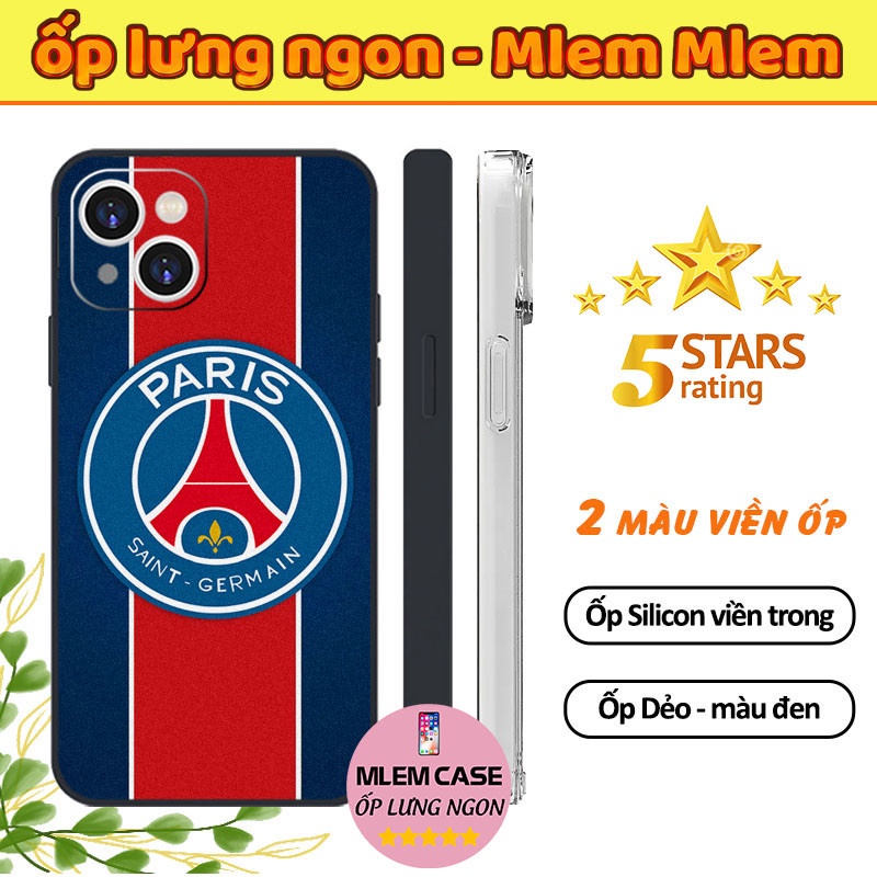 🔥 Ốp Lưng Logo PSG Paris Saint Germain Đỏ Trắng Xanh iphone 6s 6 7 8 Plus X Xr Xs Max 11 12 13 14 Pro Max FOOTBALL063