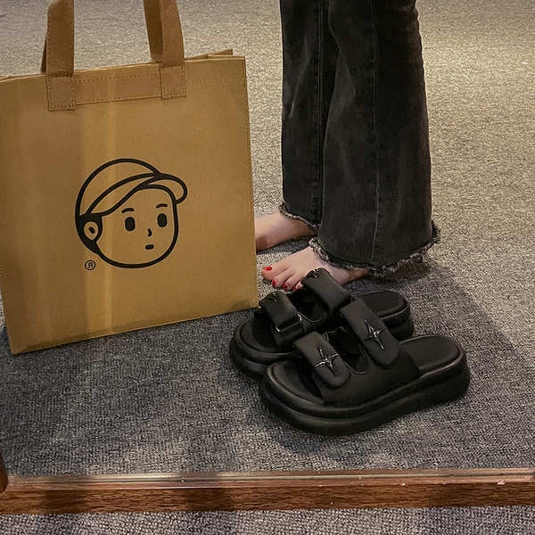 Dép sandal đế dày dép lê thoải mái chống trượt đế dày thời trang