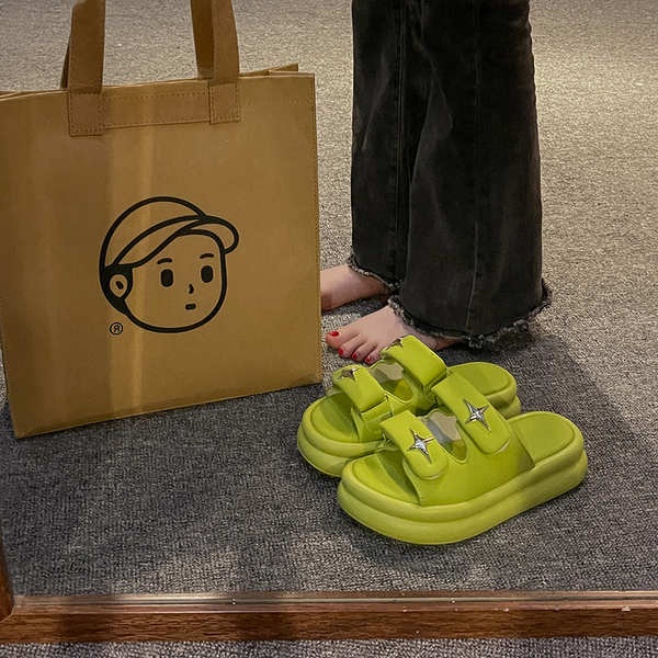 Dép sandal đế dày dép lê thoải mái chống trượt đế dày thời trang