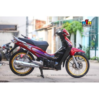  Tem Rời Dán Xe Future 2 Mẫu Zin Đỏ Tím Đen