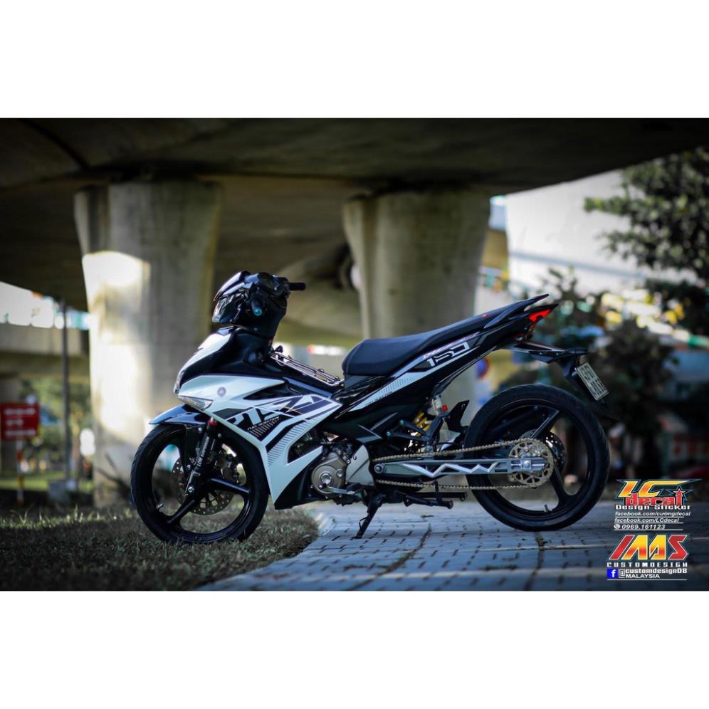 Bi Decal [Siêu Sale] TEM RỜI mẫu Y15ZR trắng đen cho Exciter 150 - tem  cao cấp
