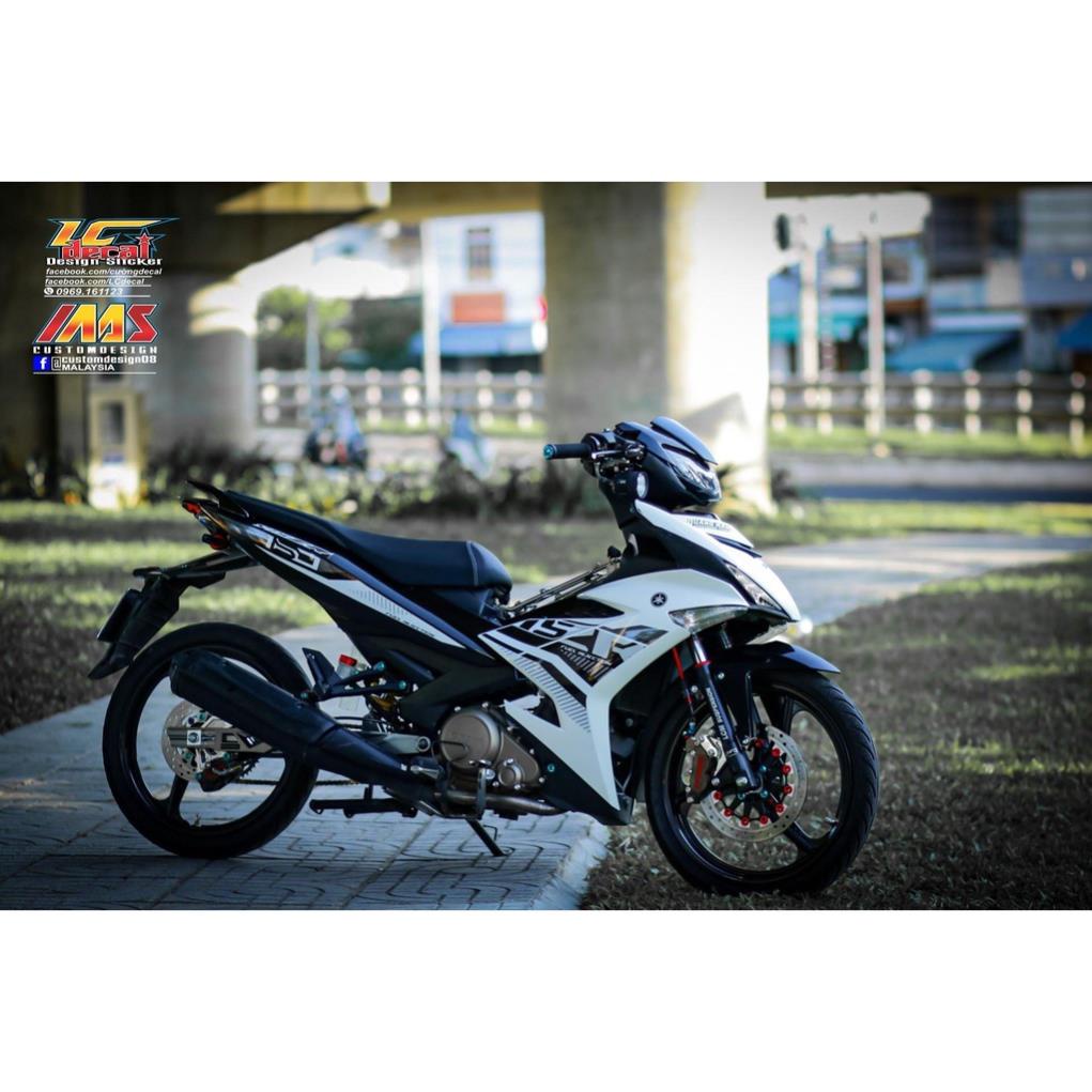 Bi Decal [Siêu Sale] TEM RỜI mẫu Y15ZR trắng đen cho Exciter 150 - tem  cao cấp
