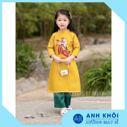 Áo dài cách tân gia đình Đại Cát đủ size - HN23