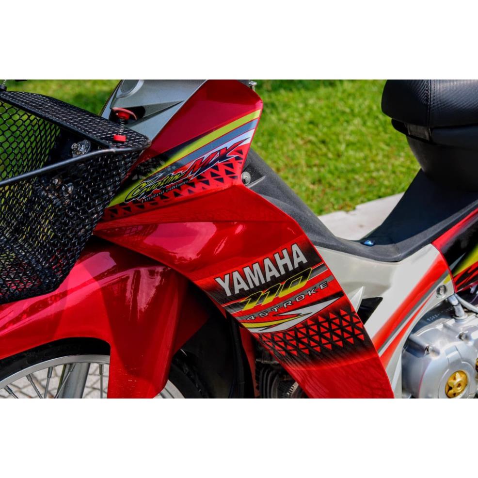 Bi Decal Tem Rời Dán Xe Sirius Mẫu Crypton MX Đỏ