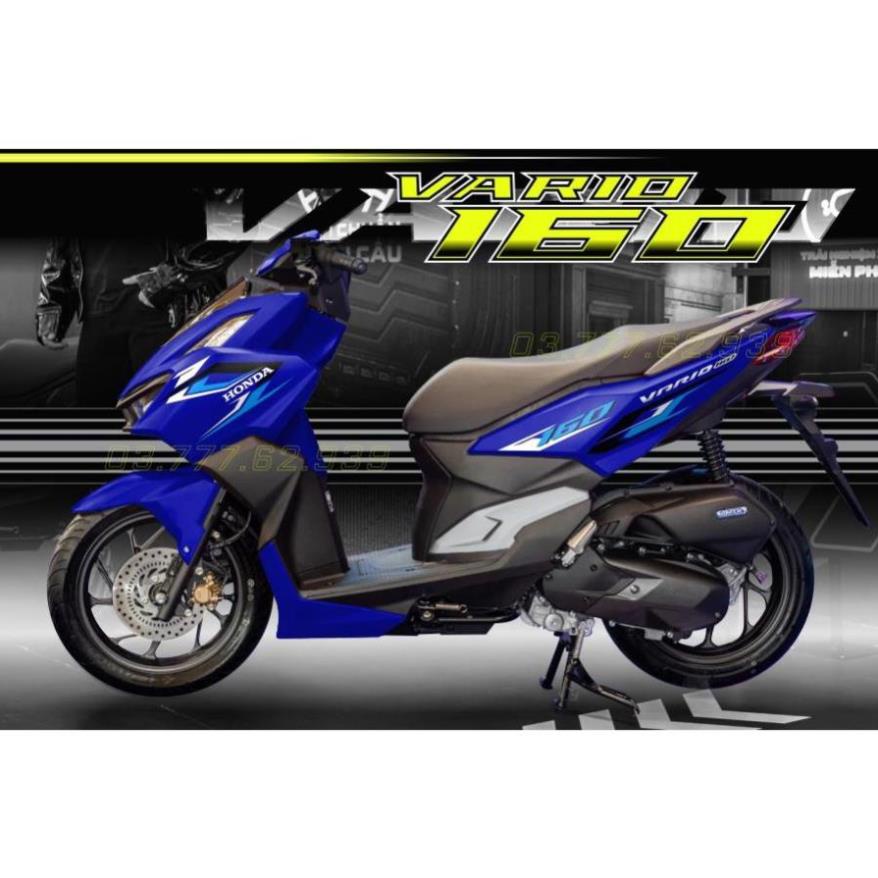 Bi Decal Tem rời Vario 160 - mẫu mới 2023 cho xe xanh