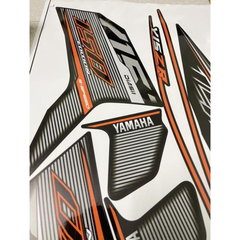 Bi Decal Tem rời Exciter 150 mẫu Y15 ZR cam đen