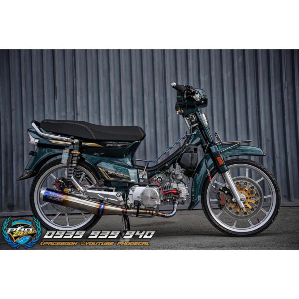 Bi Decal Tem rời Dream xanh lá đậm - tem Crom siêu bóng