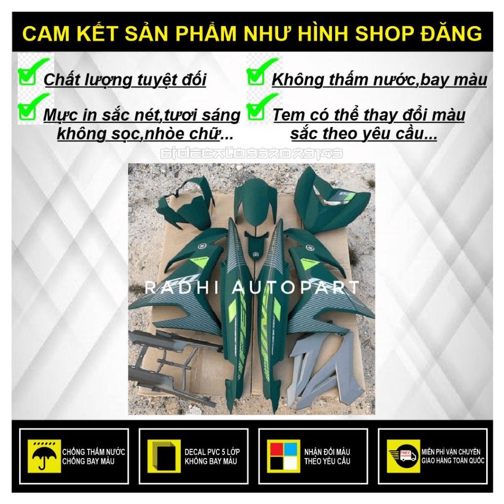 TEM RỜI EXCITER 150 SNIPERS VÀNG - BI DECAL