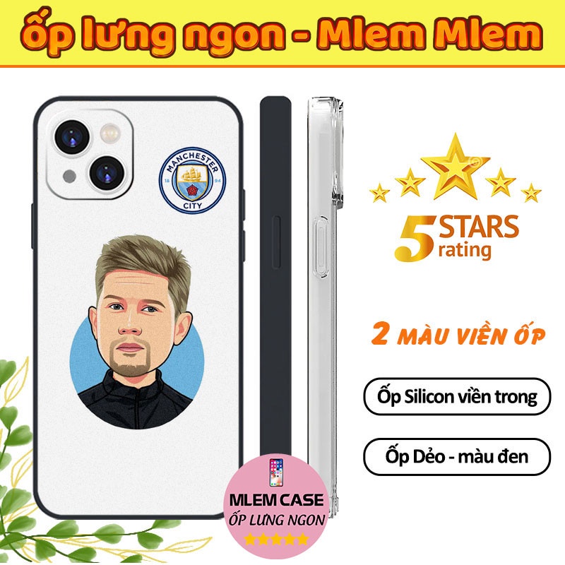 Ốp iPhone Silicon Chống Sốc Kevin De Bruyne MC ManCity iphone 6s 6 7 8 Plus X Xr Xs Max 11 12 13 14 Pro Max FOOTBALL132