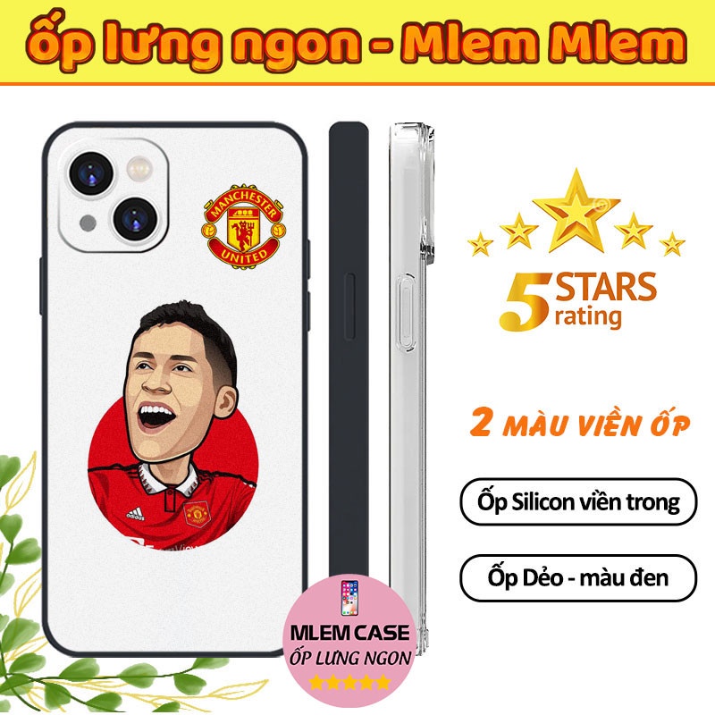 🔥 Ốp iPhone Silicon Chống Sốc VARANE Manchester Đỏ iphone 6s 6 7 8 Plus X Xr Xs Max 11 12 13 14 Pro Max FOOTBALL129