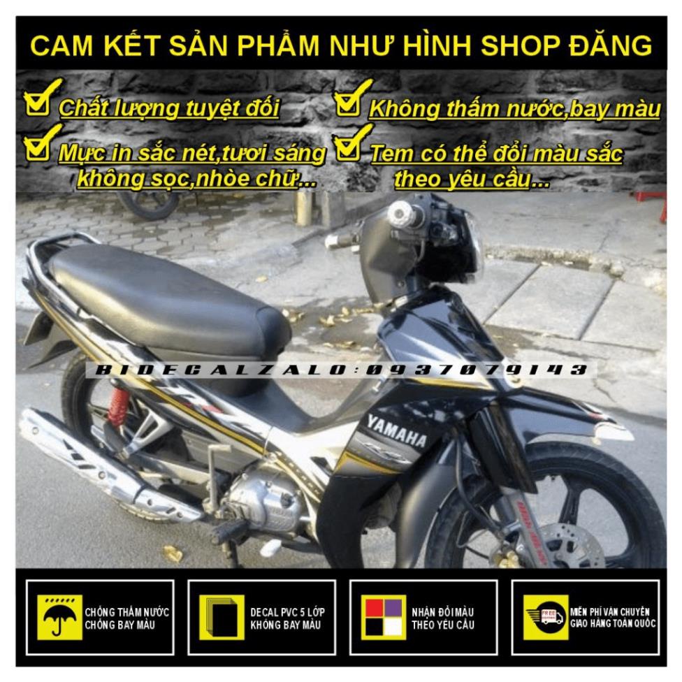 TEM RỜI SIRIUS RC CHẾ MẪU TRẮNG ĐEN - BI DECAL