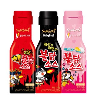 3 loại sốt siêu cay samyang hot nhất hàn quốc chai 200g