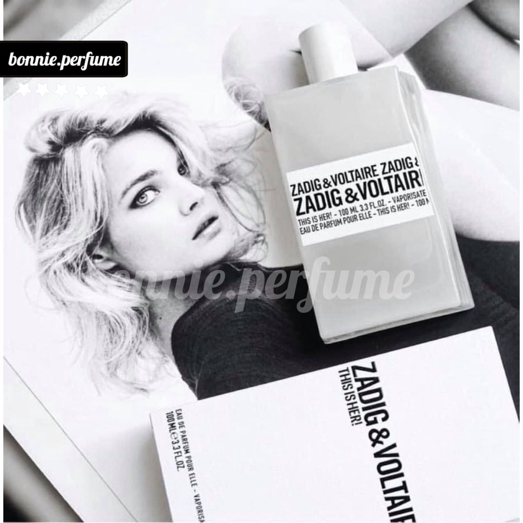 Nước hoa kem bơ sữa quyện hạt dẻ nướng Z/adig This is her EDP