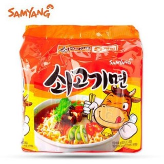 Lốc 5 gói mì bò samyang hàn quốc