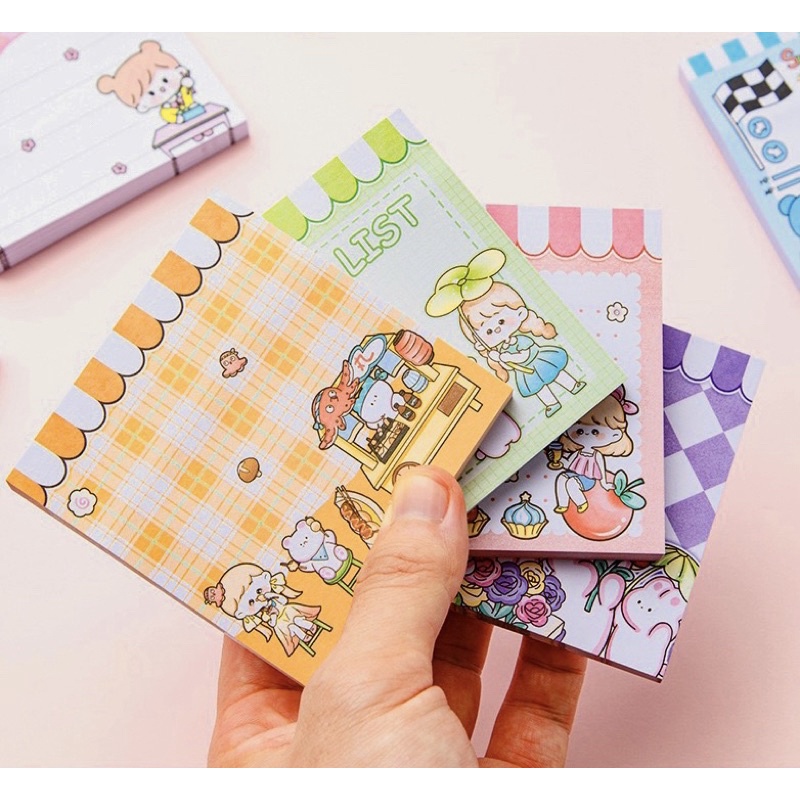 Giấy note ghi chép Vuông cute, giấy nhớ phong cách Hàn quốc- PK018