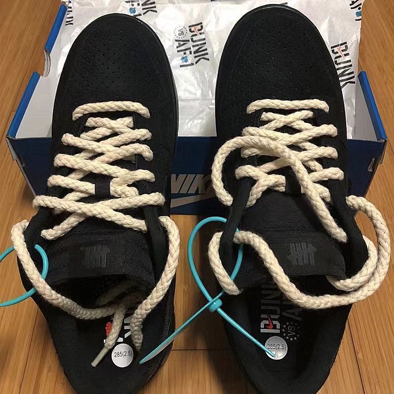 Dây Giày AF1 Air Force One Vải Lanh Cotton Màu Trắng / Đen Họa Tiết Hoa