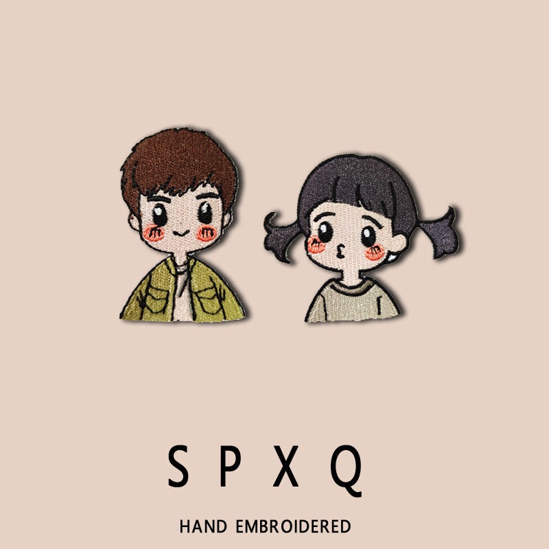 Miếng Dán Ủi Quần Áo Tự Dính Hình Nhân Vật Hoạt Hình anime Dễ Thương DIY