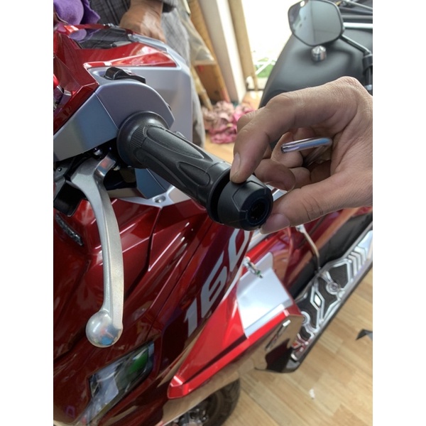 1 cặp Gù Tay Lái Xe Máy Dành Riêng Cho Xe AB, VISON, VARIO 160 Inox Kèm 2 Ốc Salaya