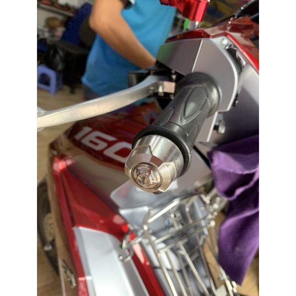 1 cặp Gù Tay Lái Xe Máy Dành Riêng Cho Xe AB, VISON, VARIO 160 Inox Kèm 2 Ốc Salaya