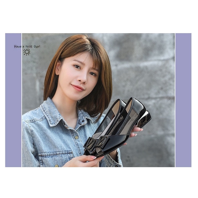 Giày Sandal Gót Vừa Mềm Dày Dặn Hở Mũi Thời Trang Mùa Hè 2022 Cho Nữ