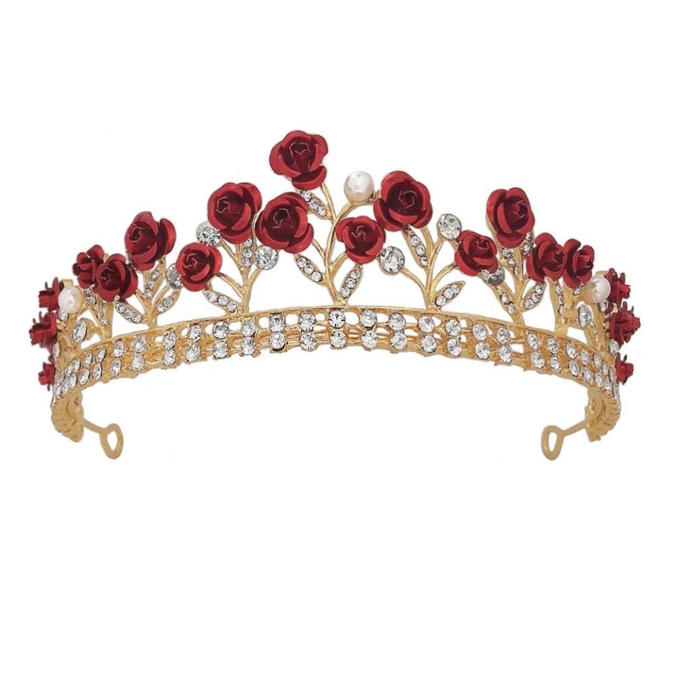 Vương Miện Công Chúa Đính Pha Lê Handmade Xinh Xắn Dành Cho Bé Gái