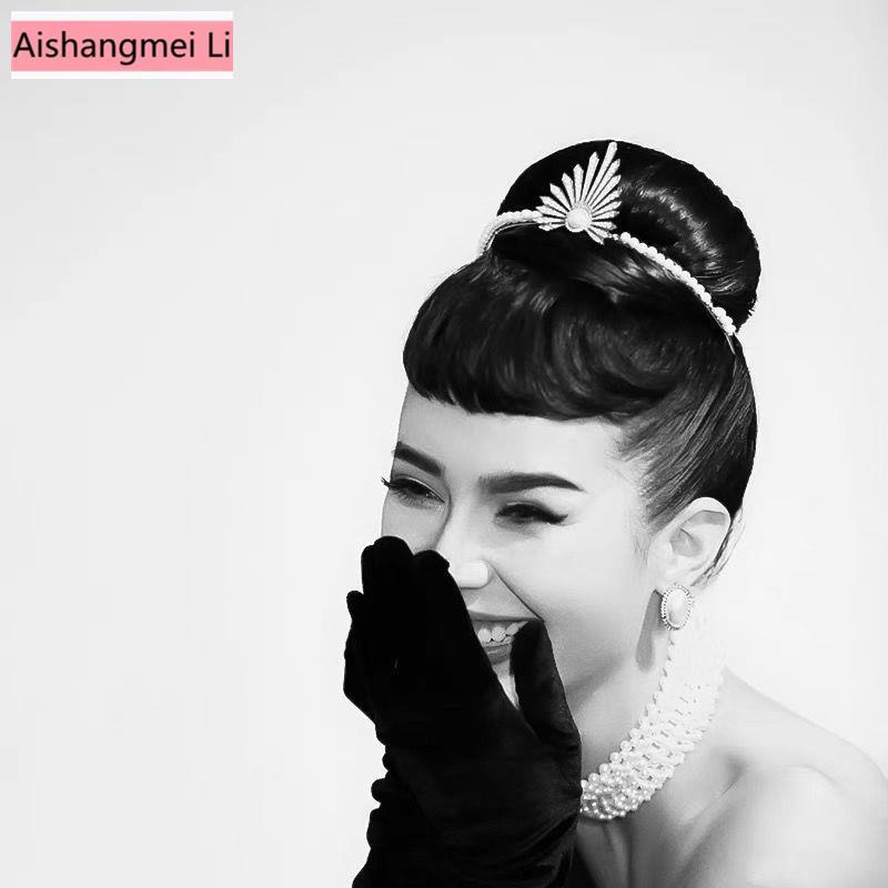 [Aishang Trang Sức Đẹp] Vương Miện Đính Hạt Kim Cương Hình Trái Tim Làm Phụ Kiện Chụp Ảnh Cô Dâu Cá Nhân Hóa / Chụp Ảnh Trẻ Em